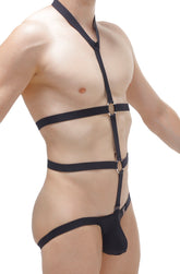 Harnais jockstrap détachable noir